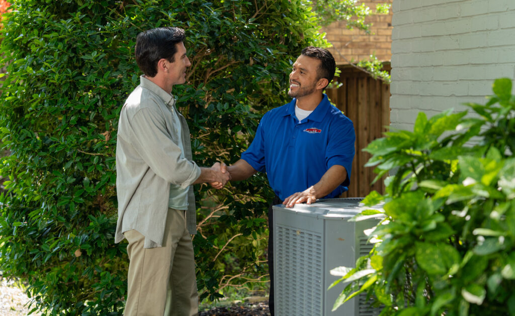 Air conditioner repair technician