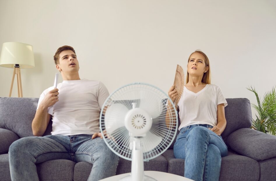 overheated couple due to air conditioner refrigerant leak